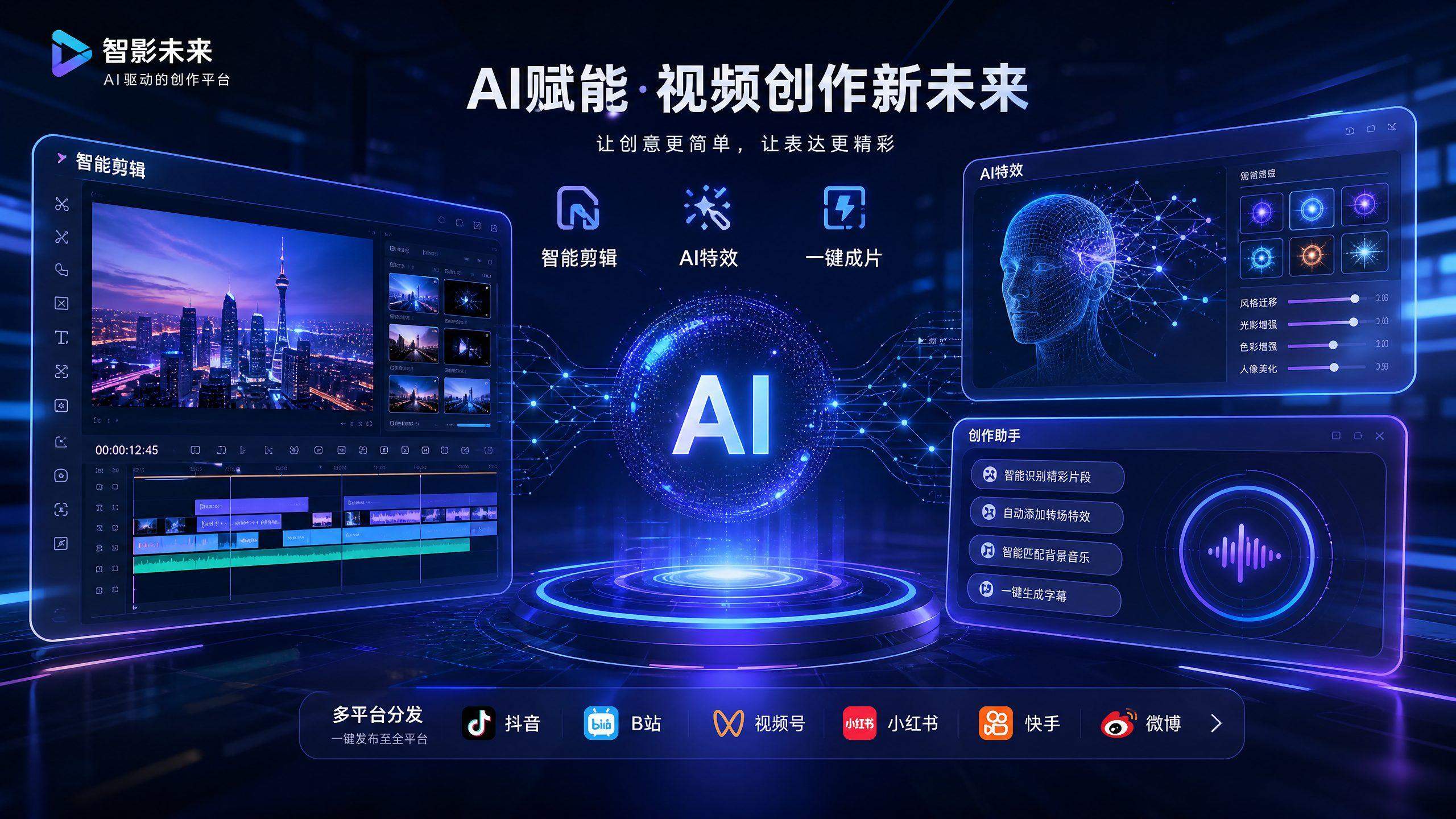 玩物直播AI视频剪辑工具